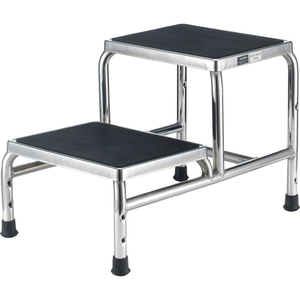 CHROME TWO-STEP FOOT STOOL by Approved Vendor