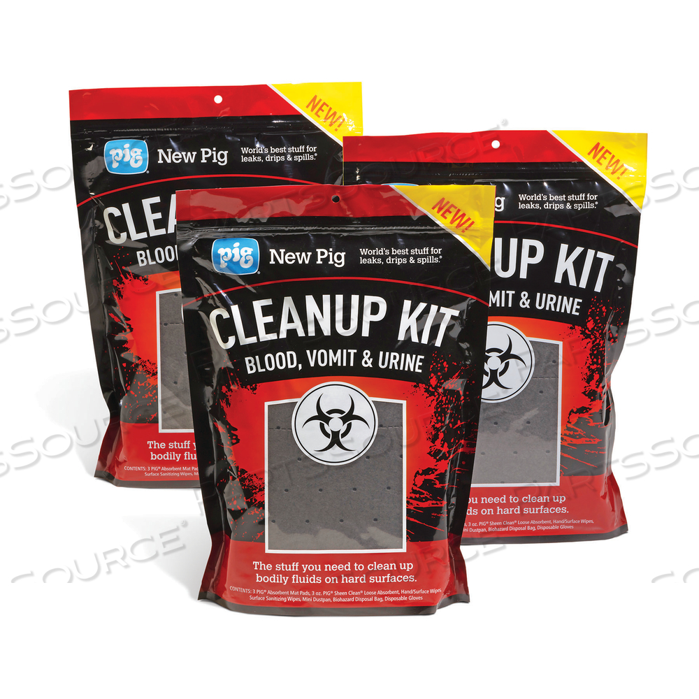 PIG BLOOD, VOMIT & URINE CLEANUP KIT by New Pig Corporation
