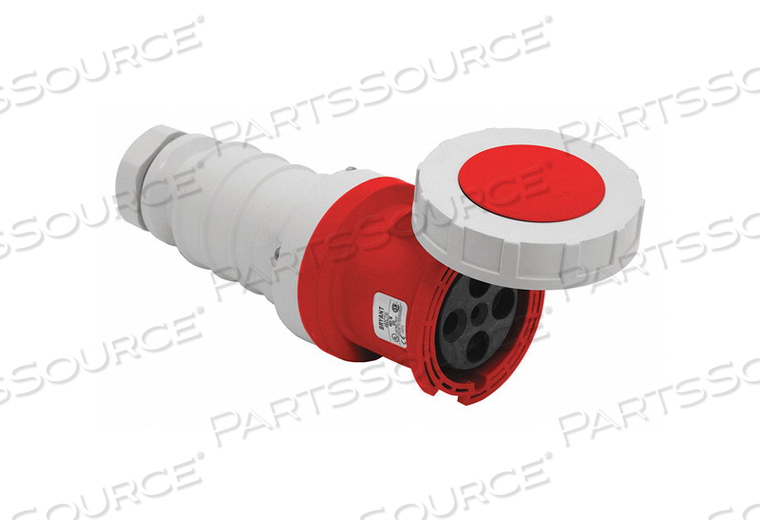 WATERTIGHT PIN AND SLEEVE CONNECTOR, 100 A, 480V AC, 30 HP HORSEPOWER RATING, IEC GROUNDING, IEC 309 by Hubbell Power Systems