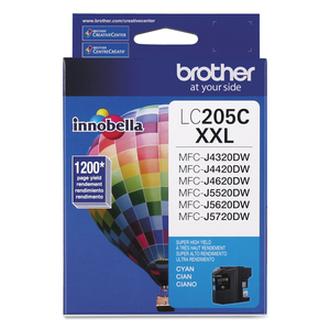 BROTHER LC205C - SUPER HIGH YIELD - CYAN - ORIGINAL - INK CARTRIDGE - FOR BROTHER MFC-J4320, MFC-J4420, MFC-J4620, MFC-J5520, MFC-J5620, MFC-J5625, MFC-J5720 by Brother