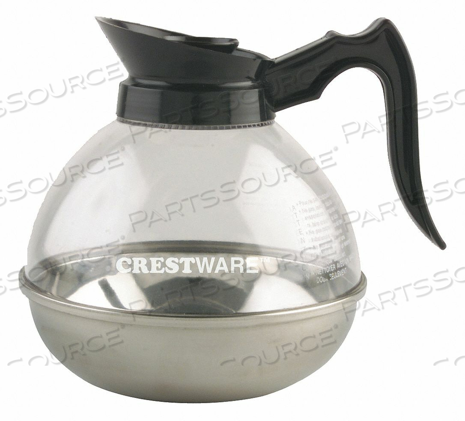 COFFEE DECANTER 64 OZ. BLACK by Crestware COFFEE DECANTER 64 OZ. BLACK by Crestware