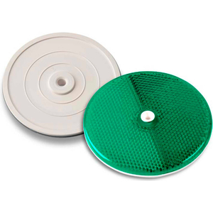 3-1/4" GREEN CENTERMOUNT REFLECTOR, PLASTIC BACKPLATE, RT-90G by Tapco