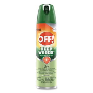 DEEP WOODS DRY INSECT REPELLENT, 4 OZ AEROSOL SPRAY, NEUTRAL, 12/CARTON by OFF!