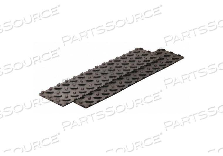 ANTI-SLIP TREAD, NON-ABRASIVE, BLACK, SOLID, 4 IN X 16 51/64 IN, 12.7 MIL TAPE THICK, RUBBER by Jessup Manufacturing