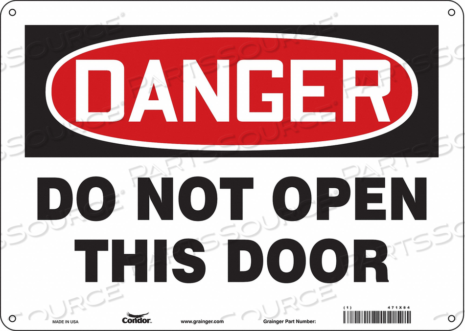 SAFETY SIGN 14 W X 10 H 0.055 THICK 