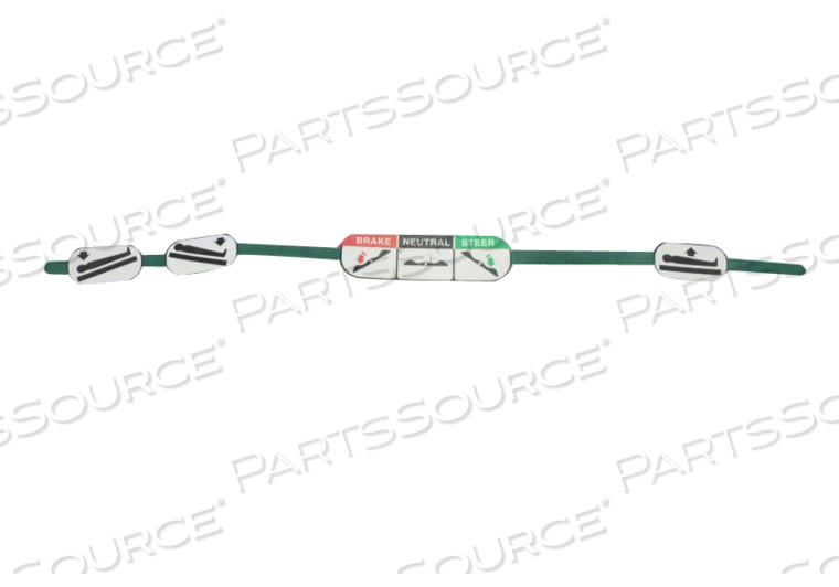 RIGHT CONTROL LABEL FOR 5050/5051 STRETCHER CHAIR - GREEN RIGHT CONTROL LABEL FOR 5050/5051 STRETCHER CHAIR - GREEN