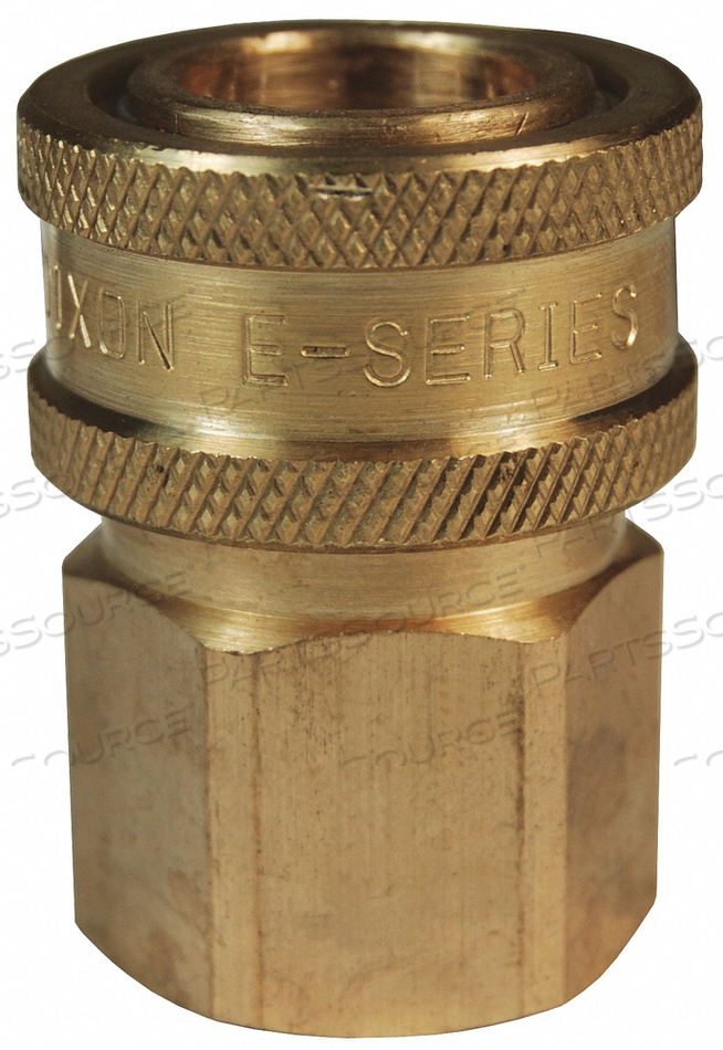 E-SERIES FEMALE NPT 1/2 PLUG 1/2 BR by Dixon Valve and Coupling