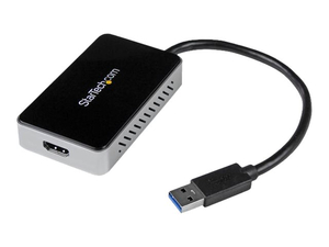 USB 3.0 TO HDMI EXTERNAL VIDEO CARD ADAPTER W/ 1-PORT USB HUB - EXTERNAL VIDEO ADAPTER - T5-302 - 16 MB DDR2 - USB 3.0 - HDMI - BLACK by StarTech.com Ltd.