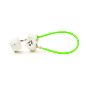 CABLE MGMT 6"  GREEN CABLE TETHER - 12 PK W/KEY by Secure Mount