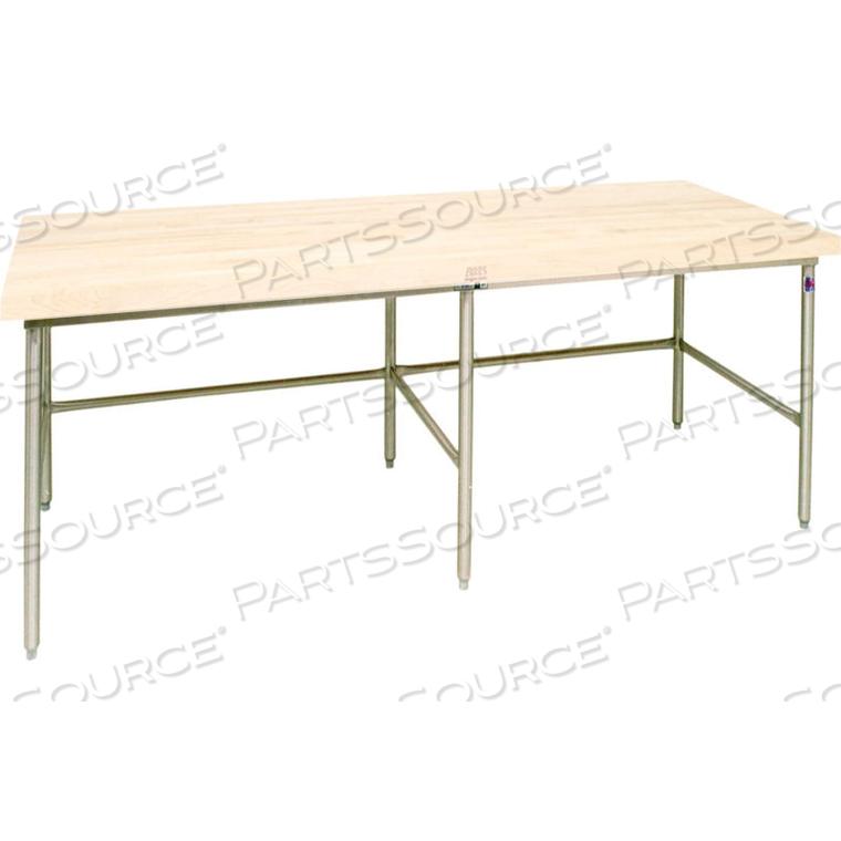 BAKERY PRODUCTION TABLE FRAME - NSF APPROVED STAINLESS STEEL LEGS 72"W X 30"D 