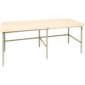 BAKERY PRODUCTION TABLE FRAME - NSF APPROVED STAINLESS STEEL LEGS 72"W X 30"D by John Boos & Company