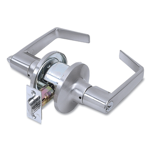 LIGHT DUTY COMMERCIAL ENTRY LEVER LOCKSET, SATIN CHROME FINISH by Tell