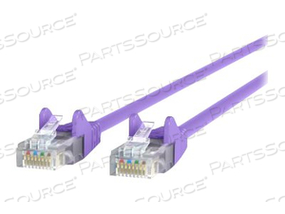 6FT CAT5E SNAGLESS PATCH CABLE, UTP, PURPLE PVC JACKET, 24AWG, T568B, 50 MICRON, by Belkin