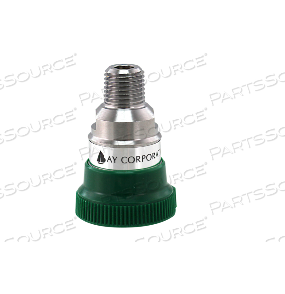 OHMEDA FEMALE COUPLER, 1/4 IN NPT MALE FOR O2 SYSTEMS by Bay Corporation