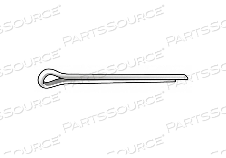 COTTER PIN,3/32 IN DIA,7/8 IN L, EXTENDED PRONG, INCH, 3/32 IN PIN DIA, STEEL by Fabory