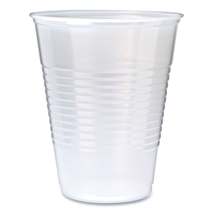 RK RIBBED COLD DRINK CUPS, 9 OZ, CLEAR, 100/SLEEVE, 25 SLEEVES/CARTON by Fabrikal