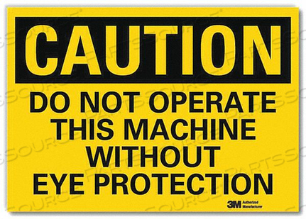 SAFETY SIGN BLACK/YELLOW 5IN.H by Lyle Signs Inc. SAFETY SIGN BLACK/YELLOW 5IN.H by Lyle Signs Inc.