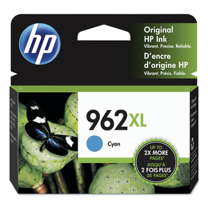 HP 962XL, (3JA00AN) HIGH-YIELD CYAN ORIGINAL INK CARTRIDGE by HP (Hewlett-Packard)