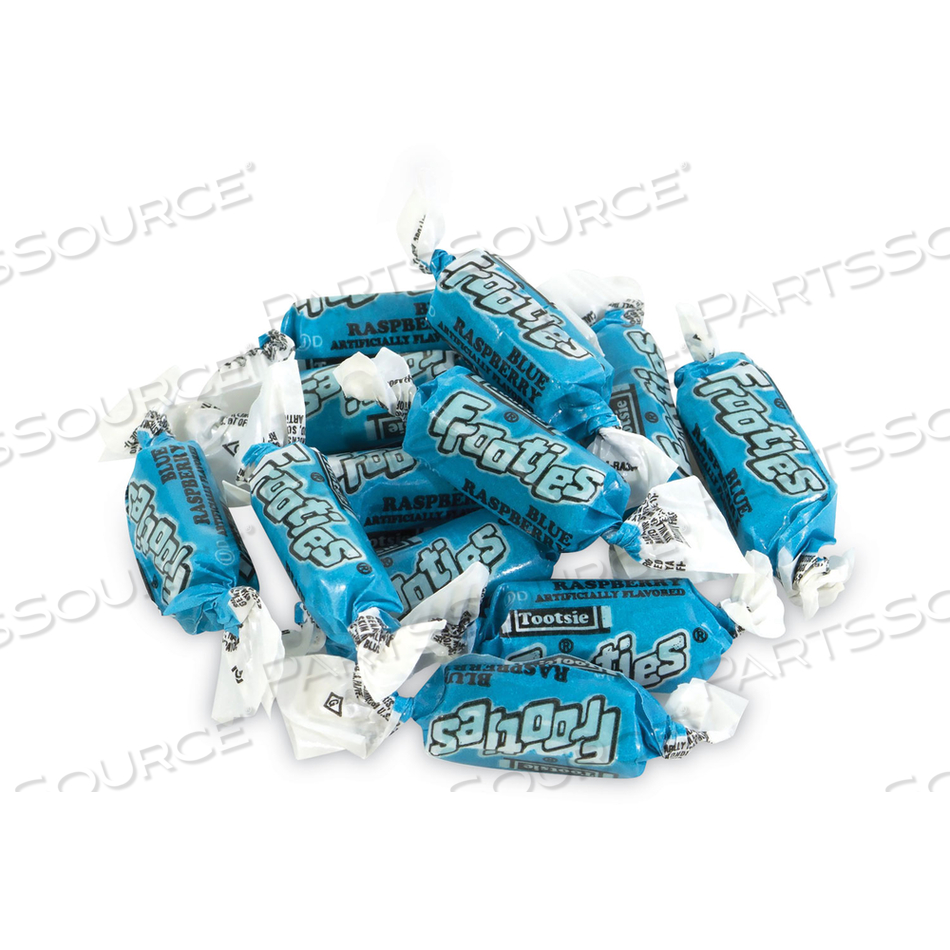 FROOTIES, BLUE RASPBERRY, 38.8 OZ BAG, 360 PIECES/BAG 