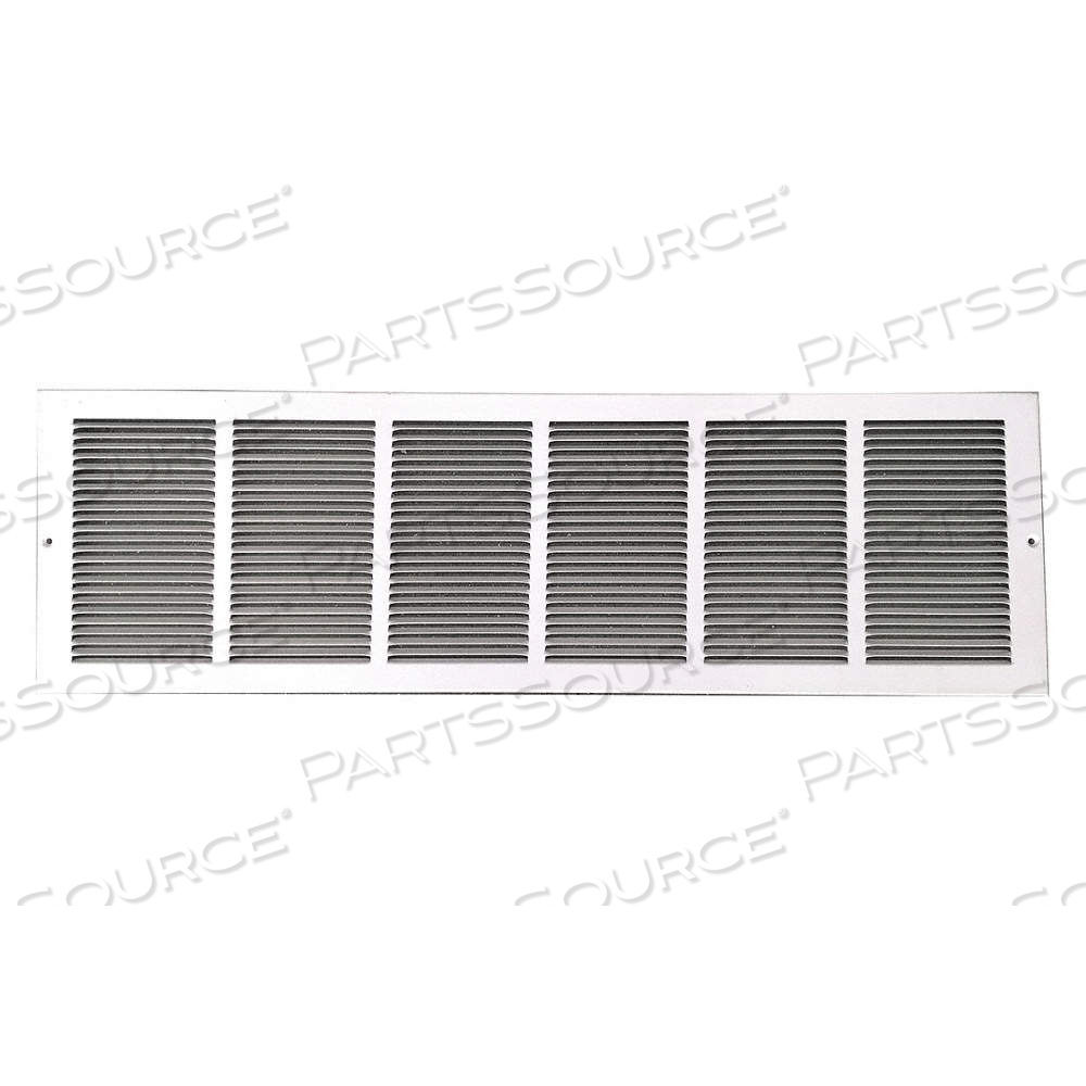 RETURN AIR GRILLE, LOUVERED GRILLE, WHITE, POWDER COATED, STEEL, 9 3/4 IN H, 31 3/4 IN W, 1/4 IN D by Approved Vendor RETURN AIR GRILLE, LOUVERED GRILLE, WHITE, POWDER COATED, STEEL, 9 3/4 IN H, 31 3/4 IN W, 1/4 IN D by Approved Vendor