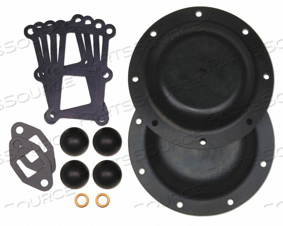 REPAIR KIT BUNA FLUID FOR 1-1/2 IN PUMP by Sandpiper