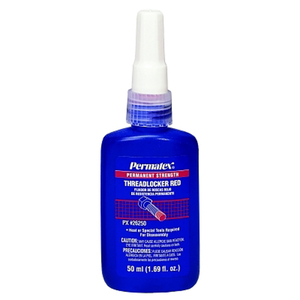 PERMANENT STRENGTH RED THREADLOCKER, 50 ML, 1 IN THREAD, RED by Permatex