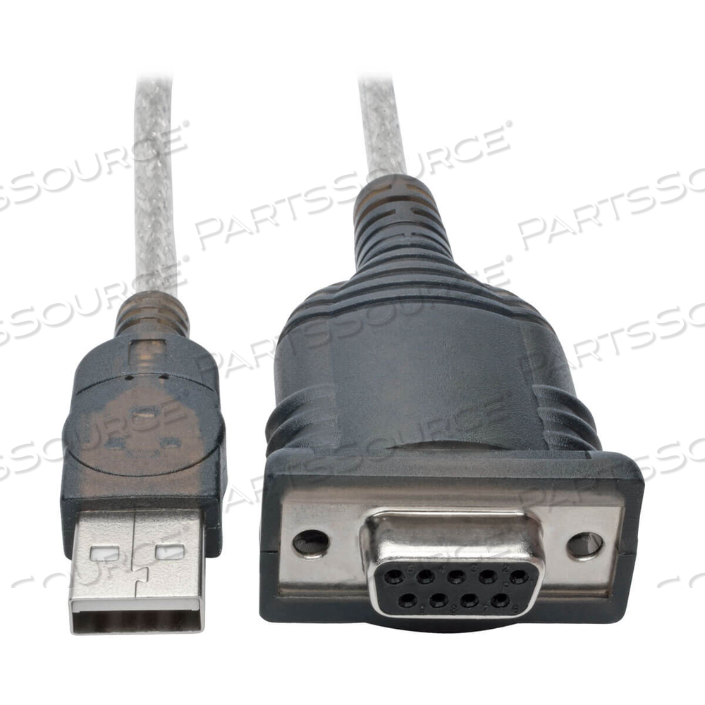 USB TO NULL MODEM SERIAL FTDI ADAPTER CABLE WITH COM RETENTION by Tripp Lite