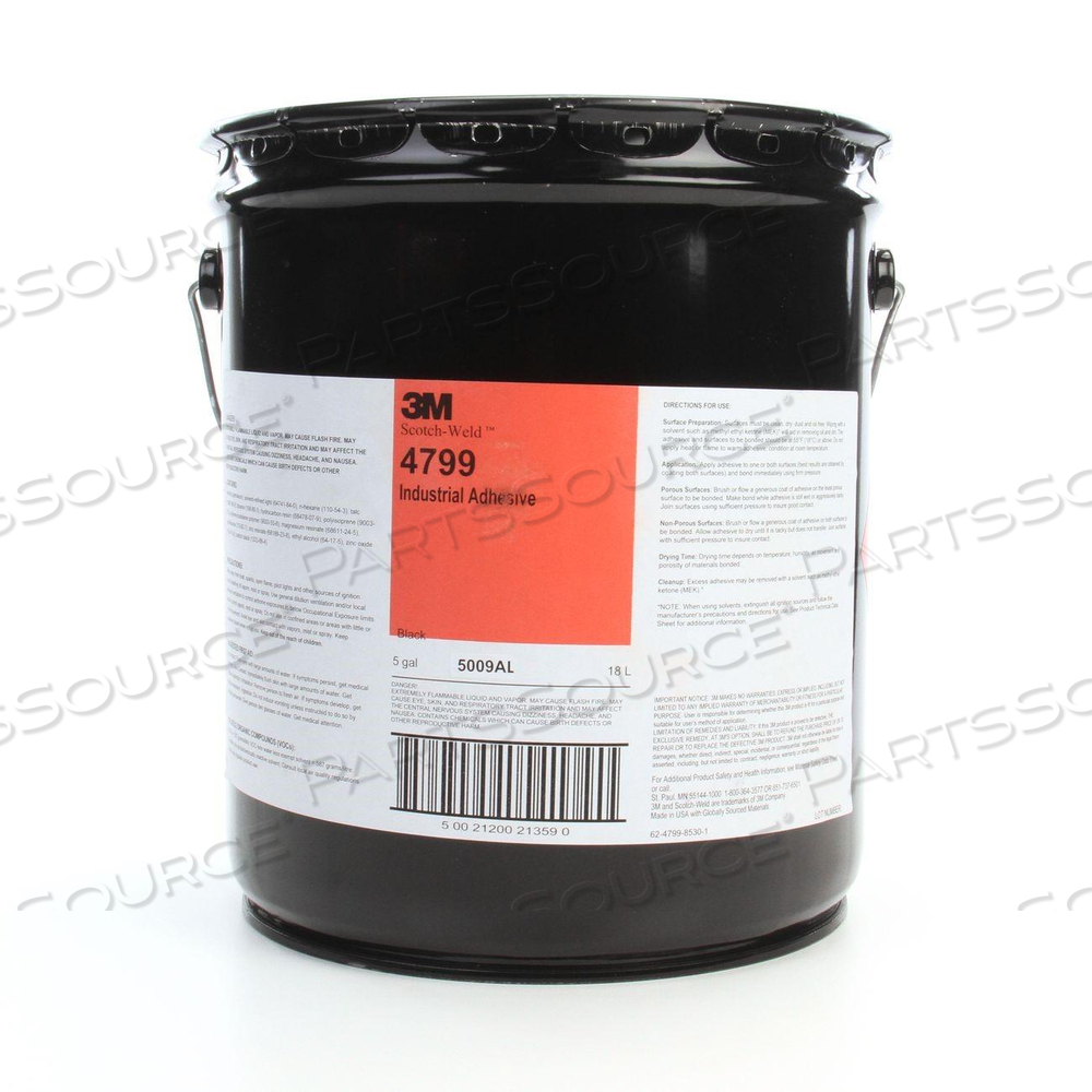 21200-21359 3M-WELDINDUSTRIAL ADHESIVE 4799 BLACK,5 GALLON by 3M Consumer