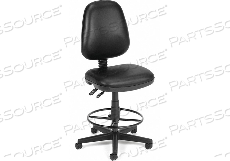 TASK CHAIR BLACK NO ARMS BACK 19-1/2 H 