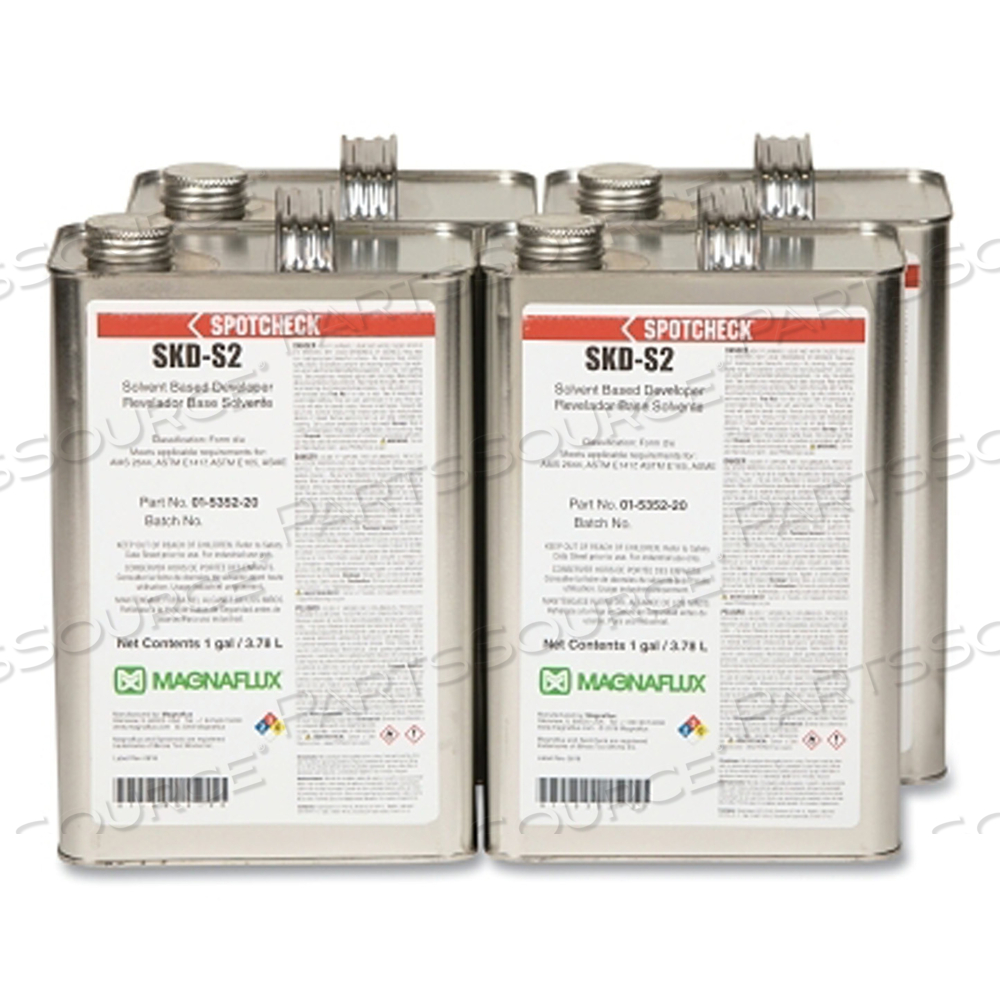 SPOTCHECK SKC-S, LIQUID DEVELOPER, 1 GAL, CAN by Magnaflux SPOTCHECK SKC-S, LIQUID DEVELOPER, 1 GAL, CAN by Magnaflux