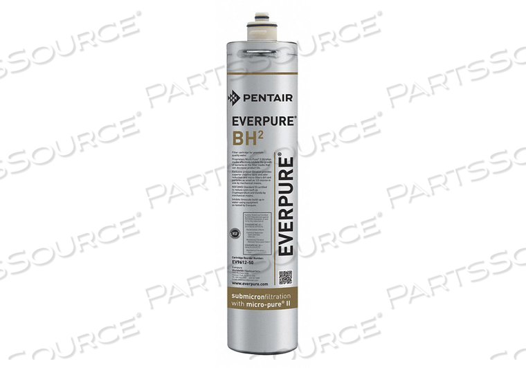 QUICK CONNECT FILTER, FOR USE WITH FILTRATION SYSTEM, REDUCES CHLORINE TASTE AND ODOR, SCALE, MICRON RATING 0.5 MICRON, FLOW RATE 0.5 GPM, D by Everpure (PENTAIR Foodservice)
