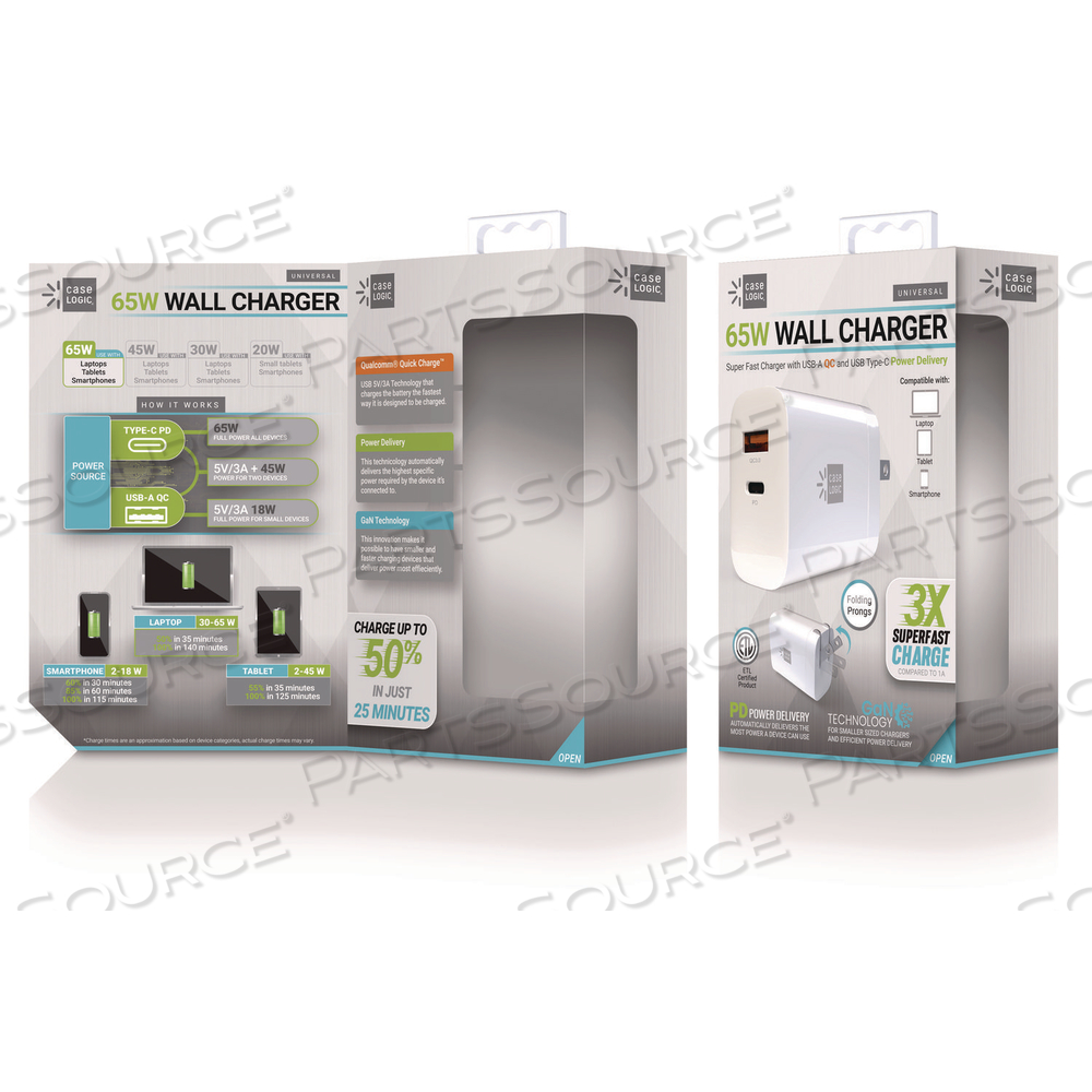 WALL CHARGER, 60 W, WHITE by ByTech