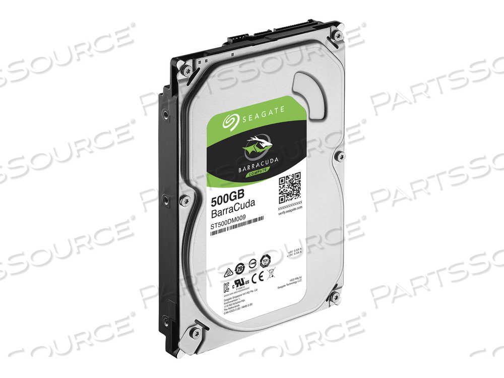 SEAGATE BARRACUDA ST500DM009 - HARD DRIVE - 500 GB - INTERNAL - 3.5" - SATA 6GB/S - 7200 RPM - BUFFER: 32 MB 