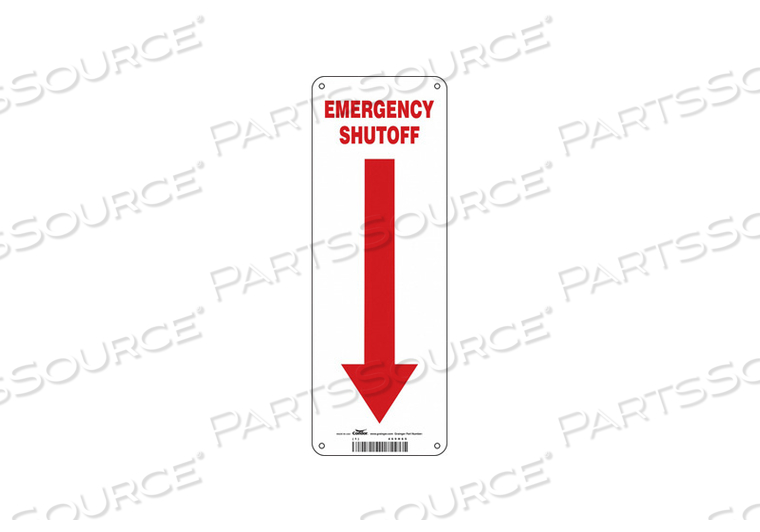 SAFETY SIGN 5 W 14 H 0.055 THICKNESS 
