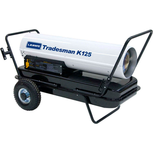 PORTABLE KEROSENE HEATER TRADESMAN K125, 125K BTU, # 1 OR # 2 FUEL OIL by L.B. White Co., Inc.