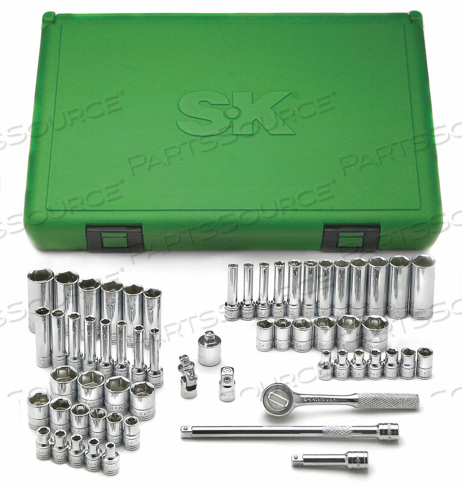 SOCKET WRENCH SET 1/4 IN DR 60 PC by SK Professional Tools SOCKET WRENCH SET 1/4 IN DR 60 PC by SK Professional Tools
