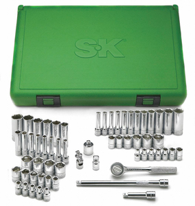 SOCKET WRENCH SET 1/4 IN DR 60 PC by SK Professional Tools