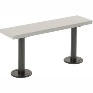 9-1/2" X 36" SOLID PLASTIC LOCKER BENCH TOP GRAY by Asi Group