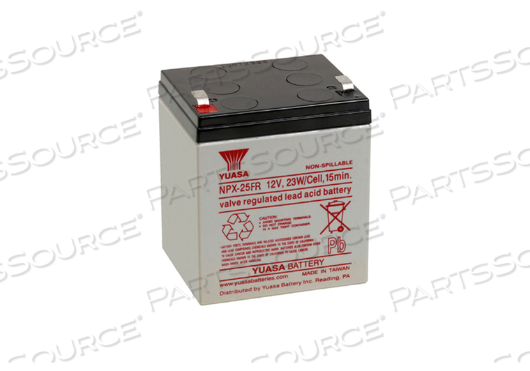 BATTERY, SEALED LEAD ACID, 12V, 5 AH, 0.187 IN F1 