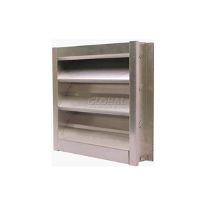 ALUMINUM MODULAR FIXED LOUVER 42"W X 42"H by Air Conditioning Products Company