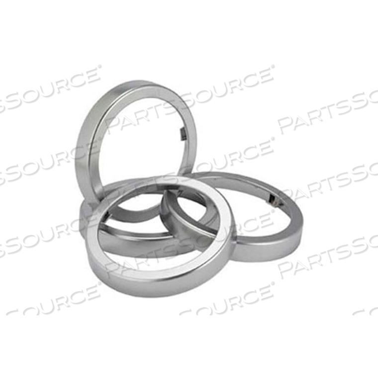 EURO EZ FITCOLOR RINGS, FOR C2210C, (2 EACH), BRIGHT CHROME by San Jamar