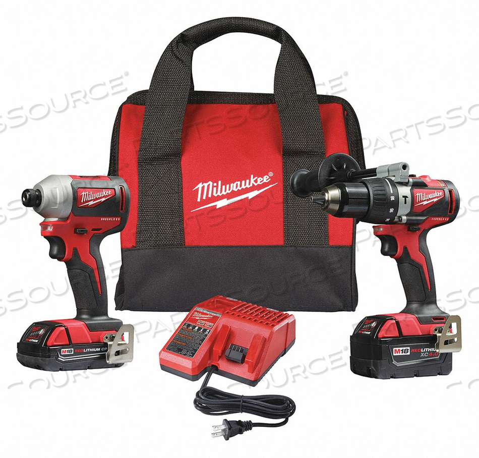 CORDLESS COMBINATION KIT 18.0V 2 TOOLS 