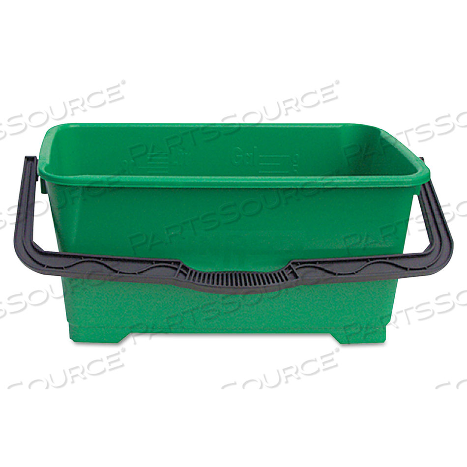 PRO BUCKET, 6 GAL, PLASTIC, GREEN by Unger