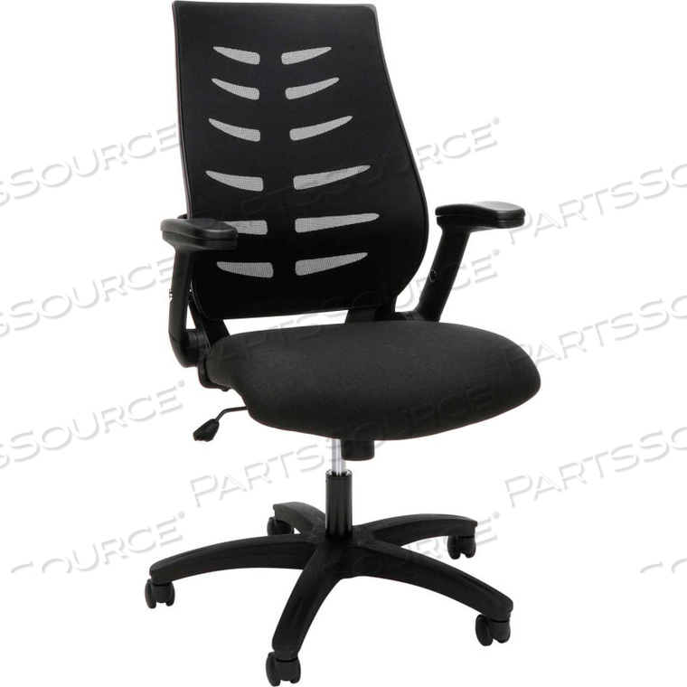 MIDBACK MESH OFFICE CHAIR FOR COMPUTER DESK, BLACK () 