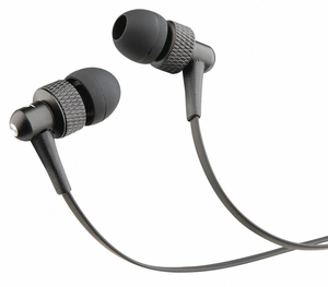 WIRED EARBUDS CORDED PLASTIC BLACK by MobileSpec