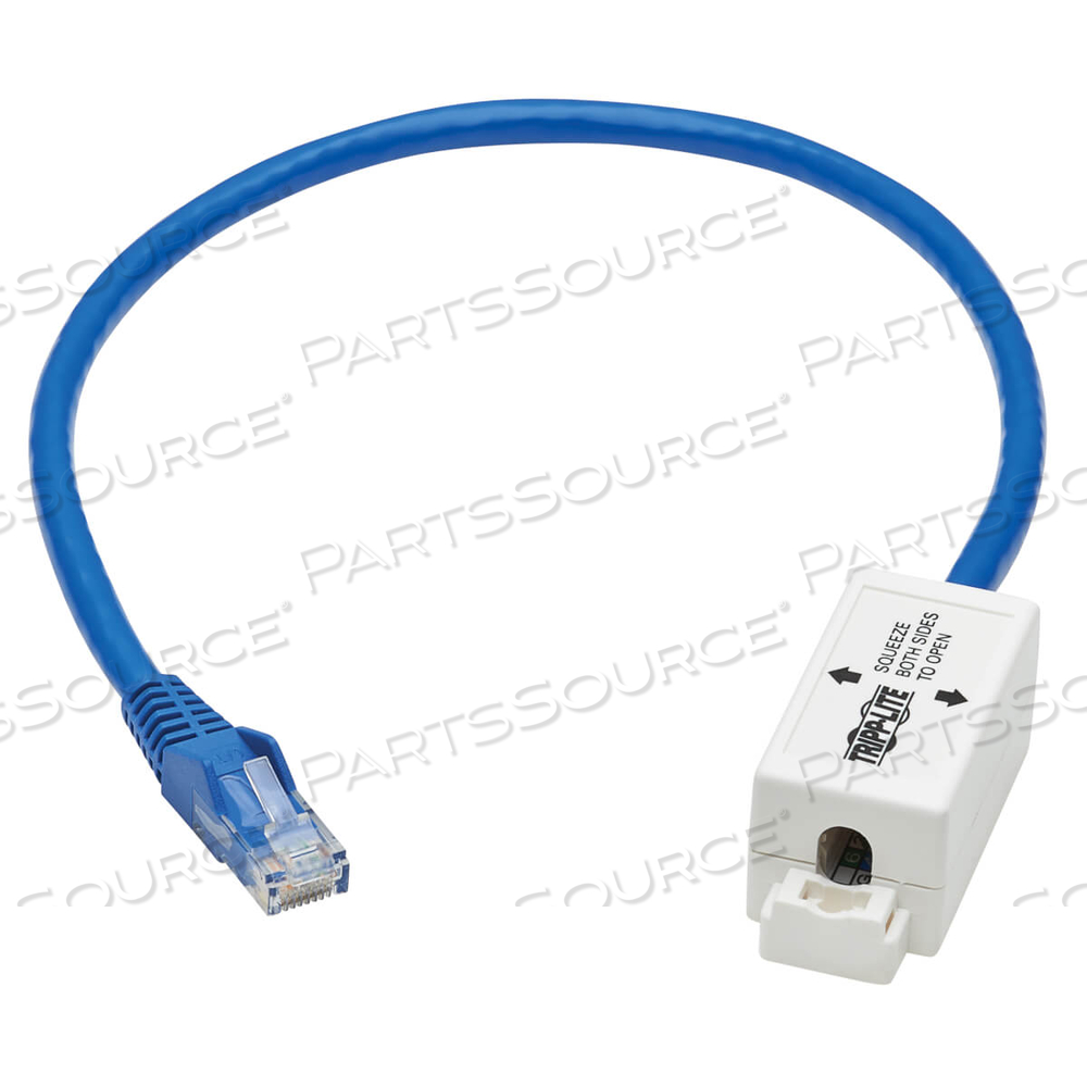 CAT6 JUNCTION BOX CABLE ASSEMBLY RJ45 UNSHIELDED POE+ BLUE 18IN by Tripp Lite