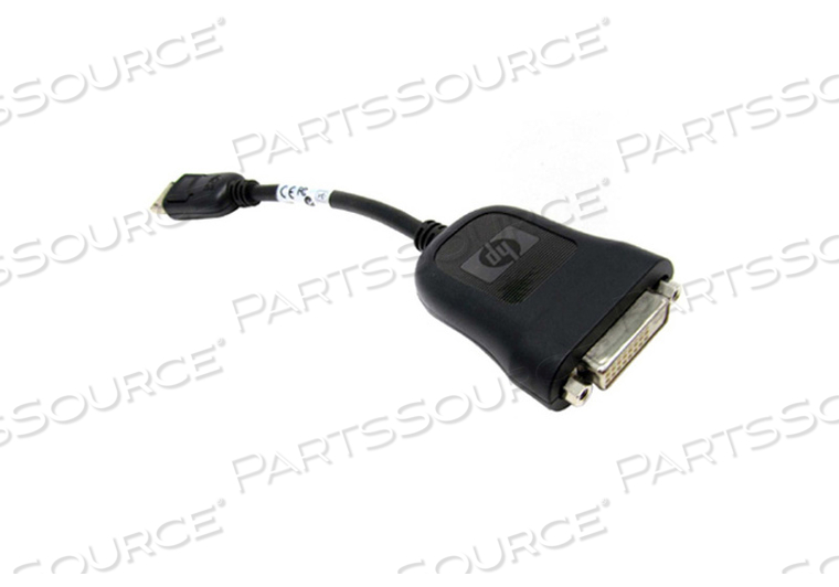 DIGITAL AUDIO/VIDEO ADAPTER CABLE, 20-PIN DISPLAY PORT MALE, 24-PIN DVI-D FEMALE, 7.5 IN 