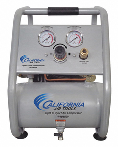 AIR COMPRESSOR PORTABLE QUIET 0.6HP 1GAL by California Air Tools