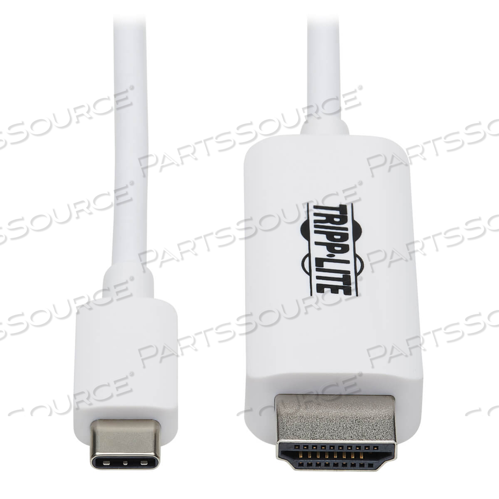 USB C TO HDMI ADAPTER CABLE 4K, 4:4:4 THUNDERBOLT 3 WHITE 6FT by Tripp Lite