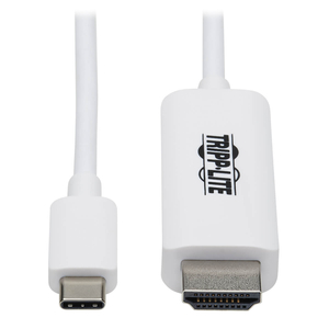 USB C TO HDMI ADAPTER CABLE 4K, 4:4:4 THUNDERBOLT 3 WHITE 6FT by Tripp Lite USB C TO HDMI ADAPTER CABLE 4K, 4:4:4 THUNDERBOLT 3 WHITE 6FT by Tripp Lite